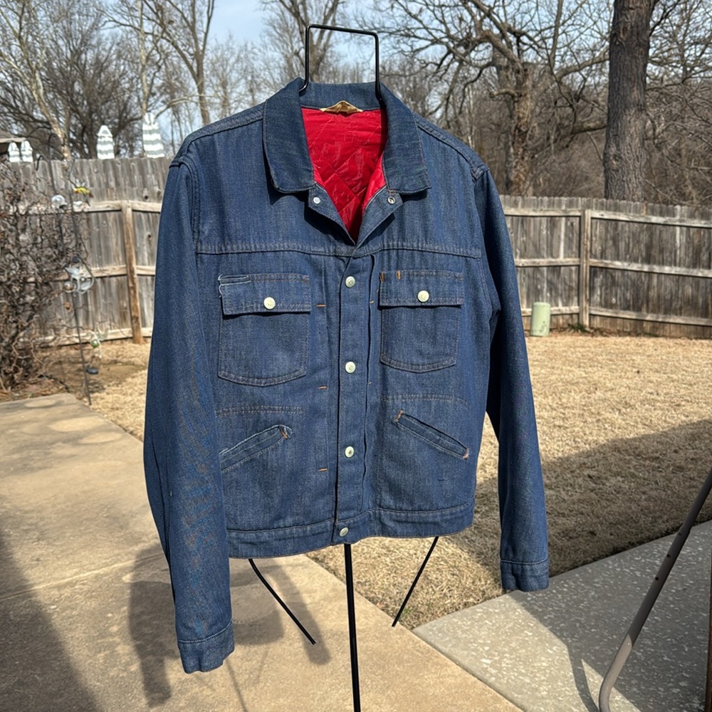 Vintage RanchCraft Denim Jean Jacket Quilted Lining Guys